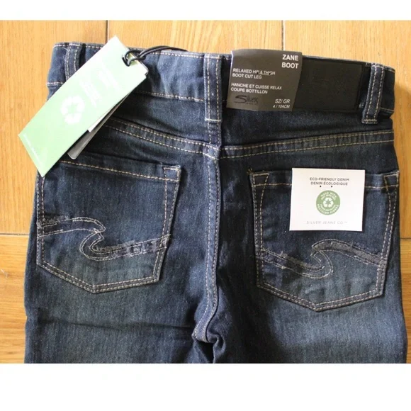 Silver Jeans & Co. NEW Boys Zane Bootcut Indigo Wash Jeans Size 4 - Picture 5 of 6